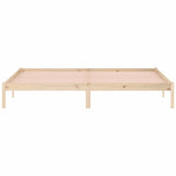 Cadre de lit sans matelas 193x203 cm bois massif de pin