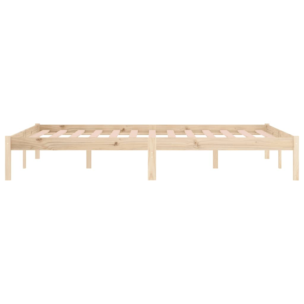 Cadre de lit sans matelas 193x203 cm bois massif de pin