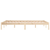 Cadre de lit sans matelas 193x203 cm bois massif de pin