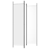 3-panel partition wall White 150x200 cm Fabric