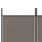 Trennwand 4 Paneele Anthrazit 200x200 cm Stoff