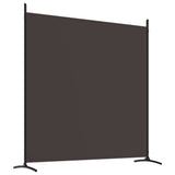 vidaXL Cloison de séparation 4 panneaux Marron 698x180 cm Tissu