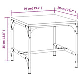 Table basse Chêne marron 50x50x35 cm Bois d'ingénierie