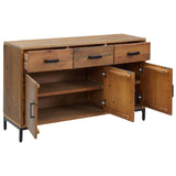 Buffet Marron 110x35x70 cm Bois de pin massif