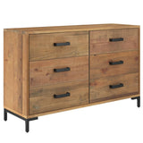 Braunes Sideboard 110x35x70 cm Massives Kiefernholz