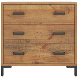 Commode 75x35x70 cm Bois de pin massif