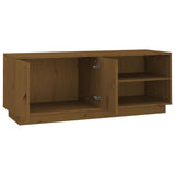 Honey Brown TV Cabinet 105x34x40 cm Solid Pine Wood