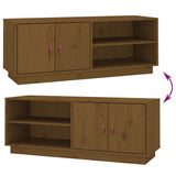 Honey Brown TV Cabinet 105x34x40 cm Solid Pine Wood