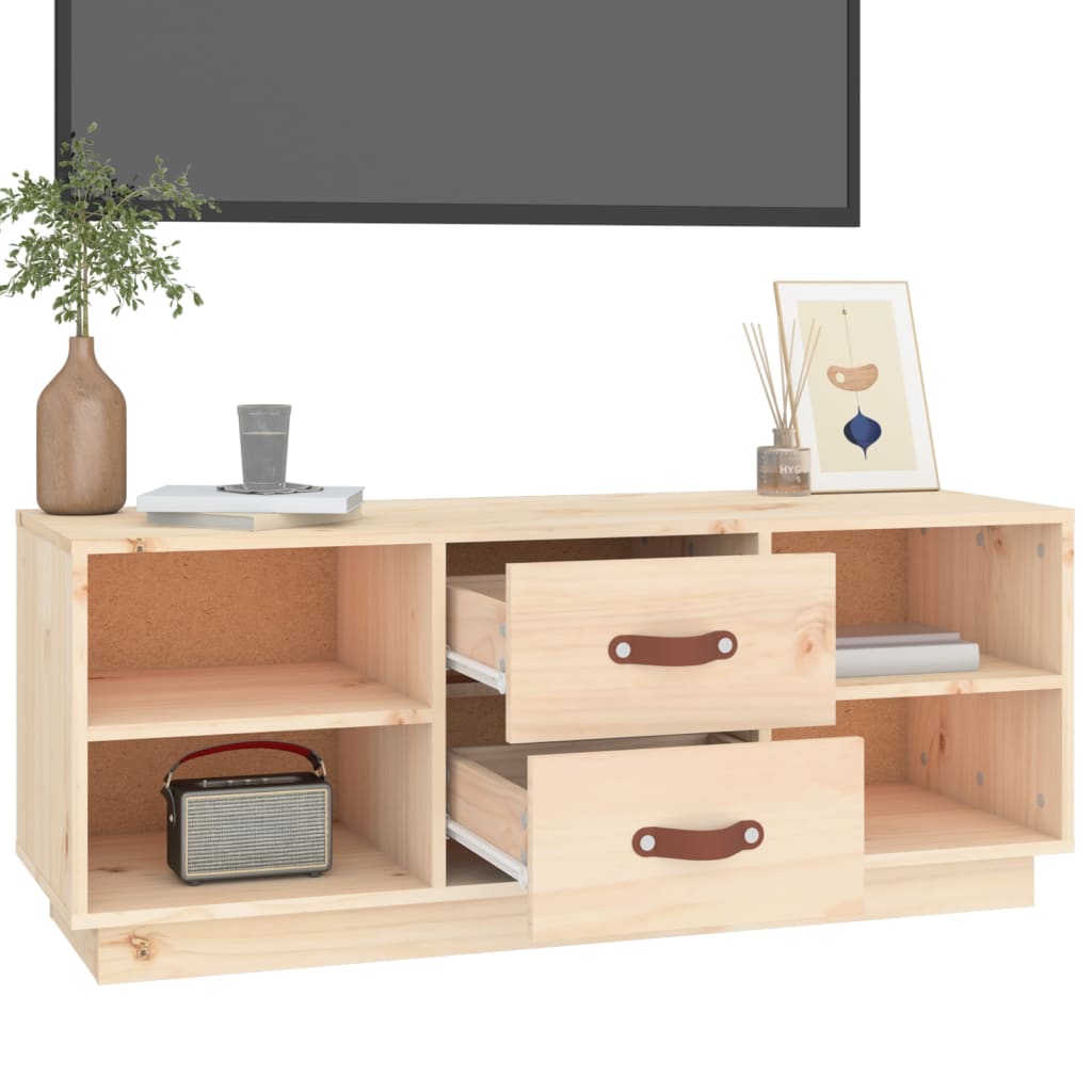 Meuble TV 100x34x40 cm Bois de pin massif