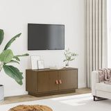 Meuble TV Marron miel 80x34x40 cm Bois de pin massif