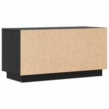 Meuble TV Noir 80x34x40 cm Bois de pin massif