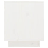 Meuble TV Blanc 70x34x40 cm Bois de pin massif