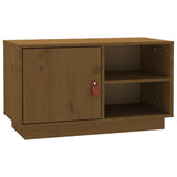 Meuble TV Marron miel 70x34x40 cm Bois de pin massif