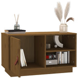 Meuble TV Marron miel 70x34x40 cm Bois de pin massif