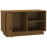 Meuble TV Marron miel 70x34x40 cm Bois de pin massif