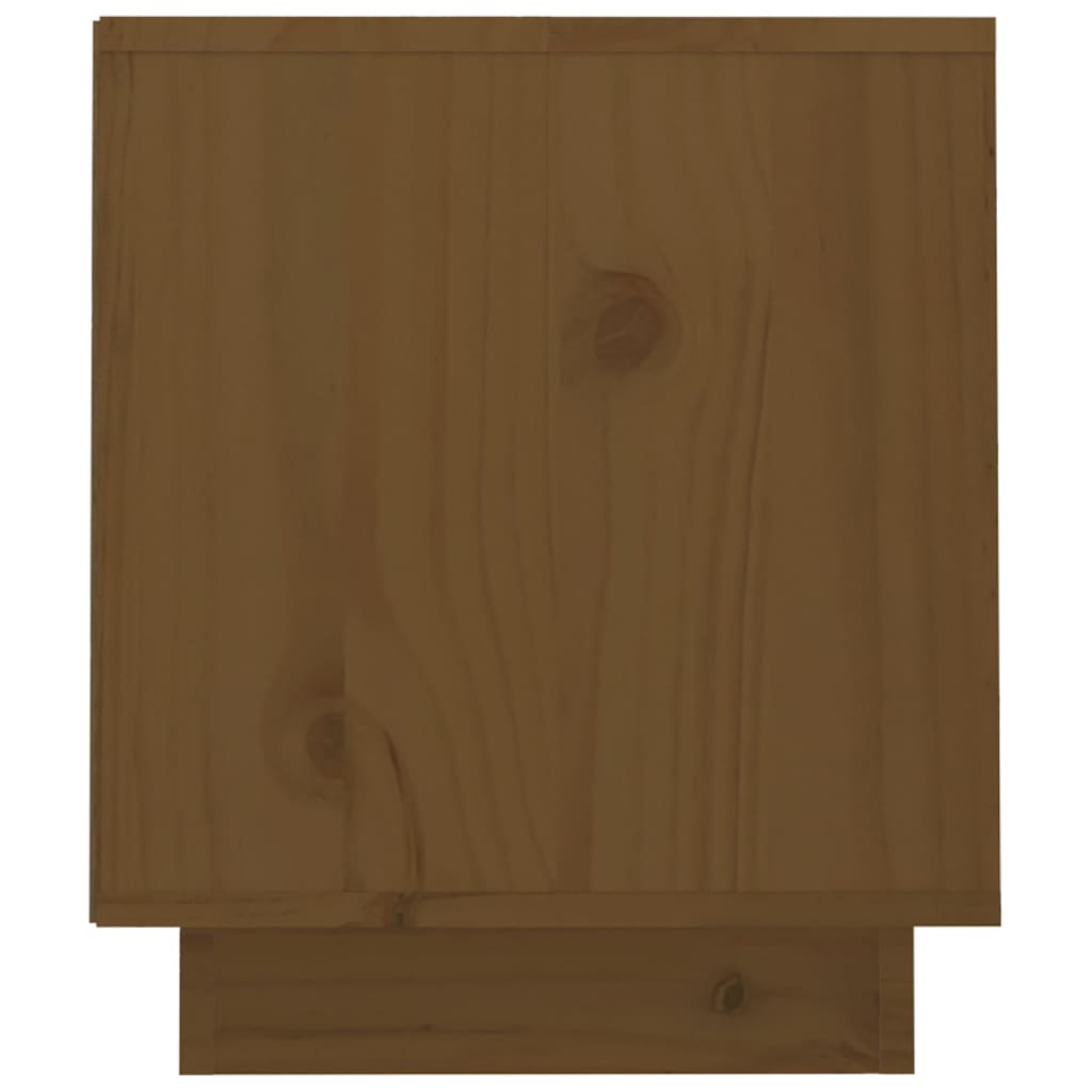 Meuble TV Marron miel 70x34x40 cm Bois de pin massif