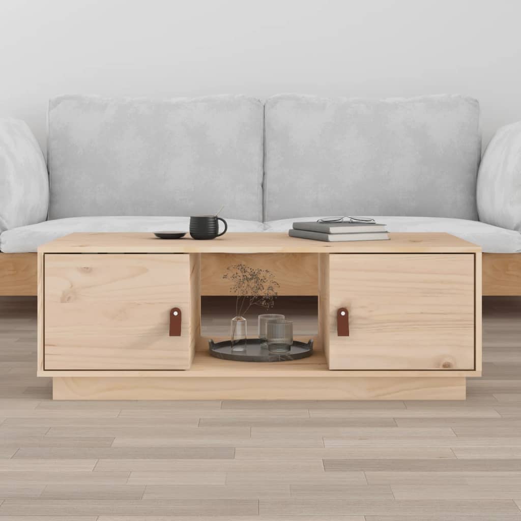 vidaXL Table basse 100x50x35 cm Bois massif de pin