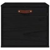 Armoire murale Noir 40x30x35 cm Bois de pin massif