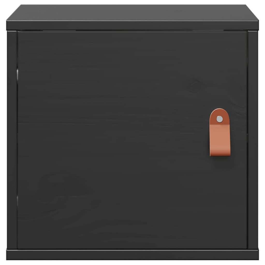 Armoire murale Noir 31,5x30x30 cm Bois de pin massif