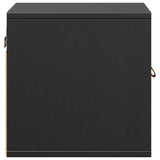 Armoire murale Noir 31,5x30x30 cm Bois de pin massif