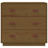 Buffet Marron miel 80x40x75 cm Bois massif de pin