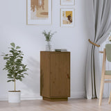 Honigbraunes Sideboard 34x40x75 cm Massives Kiefernholz