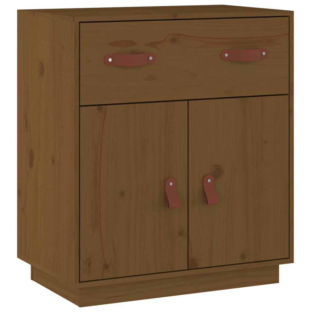 Buffet Marron miel 65,5x40x75 cm Bois massif de pin