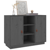 Grey Sideboard 100x40x75 cm Solid Pine Wood