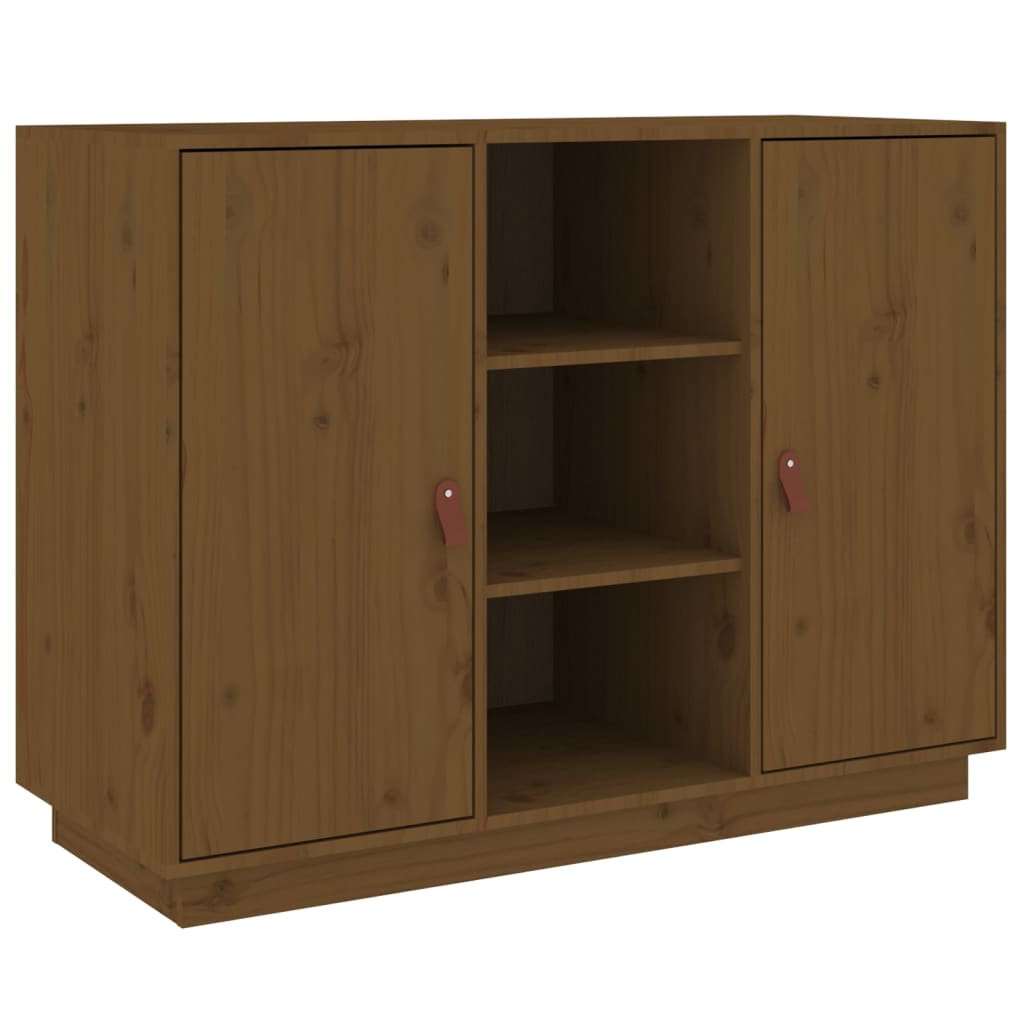 Buffet Marron miel 100x40x75 cm Bois massif de pin