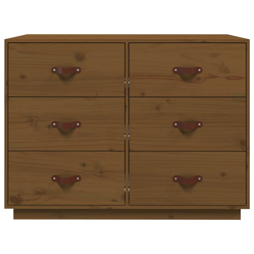 Buffet Marron miel 100x40x75 cm Bois massif de pin