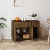 Buffet Marron miel 100x40x75 cm Bois massif de pin