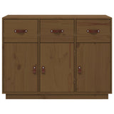 Buffet Marron miel 100x40x75 cm Bois massif de pin