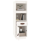 Buffet haut Blanc 34x40x108,5 cm Bois massif de pin