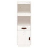 Buffet haut Blanc 34x40x108,5 cm Bois massif de pin