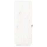 Buffet haut Blanc 34x40x108,5 cm Bois massif de pin