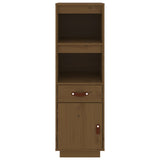 Buffet haut Marron miel 34x40x108,5 cm Bois massif de pin