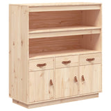 High sideboard 100x40x108.5 cm Solid pine wood