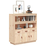 High sideboard 100x40x108.5 cm Solid pine wood