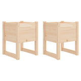 Jardinières 2 pcs 40x40x52,5 cm Bois massif de pin