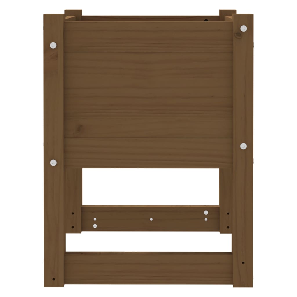 Jardinière Marron miel 40x40x52,5 cm Bois massif de pin