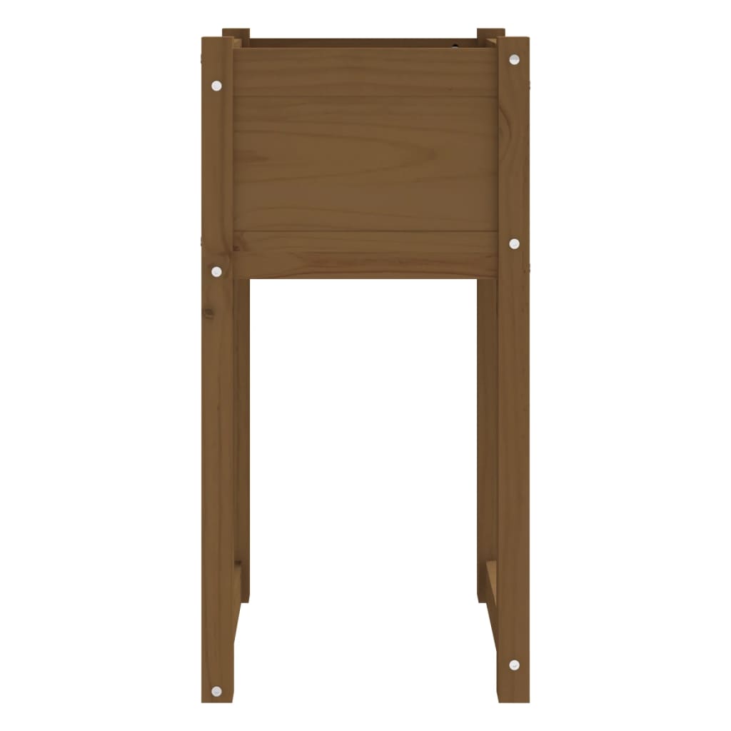 Jardinières 2 pcs Marron miel 40x40x81 cm Bois massif de pin