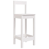 Chaises de bar lot de 2 blanc 40x41,5x112 cm bois de pin solide