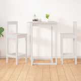 Chaises de bar lot de 2 blanc 40x41,5x112 cm bois de pin solide