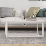 Table basse Blanc 110x55x45 cm Bois massif de pin