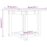 Table basse 50x50x45 cm Bois massif de pin