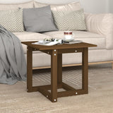 Table basse Marron miel 50x50x45 cm Bois massif de pin