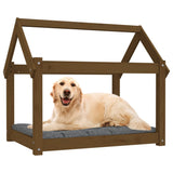 Dog bed Honey brown 81x60x70 cm Solid pine wood