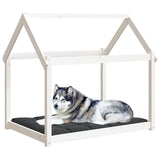 Dog bed White 111x80x100 cm Solid pine wood