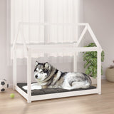 Dog bed White 111x80x100 cm Solid pine wood