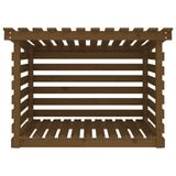 Support bois de chauffage Marron miel 108x73x79 cm Bois pin